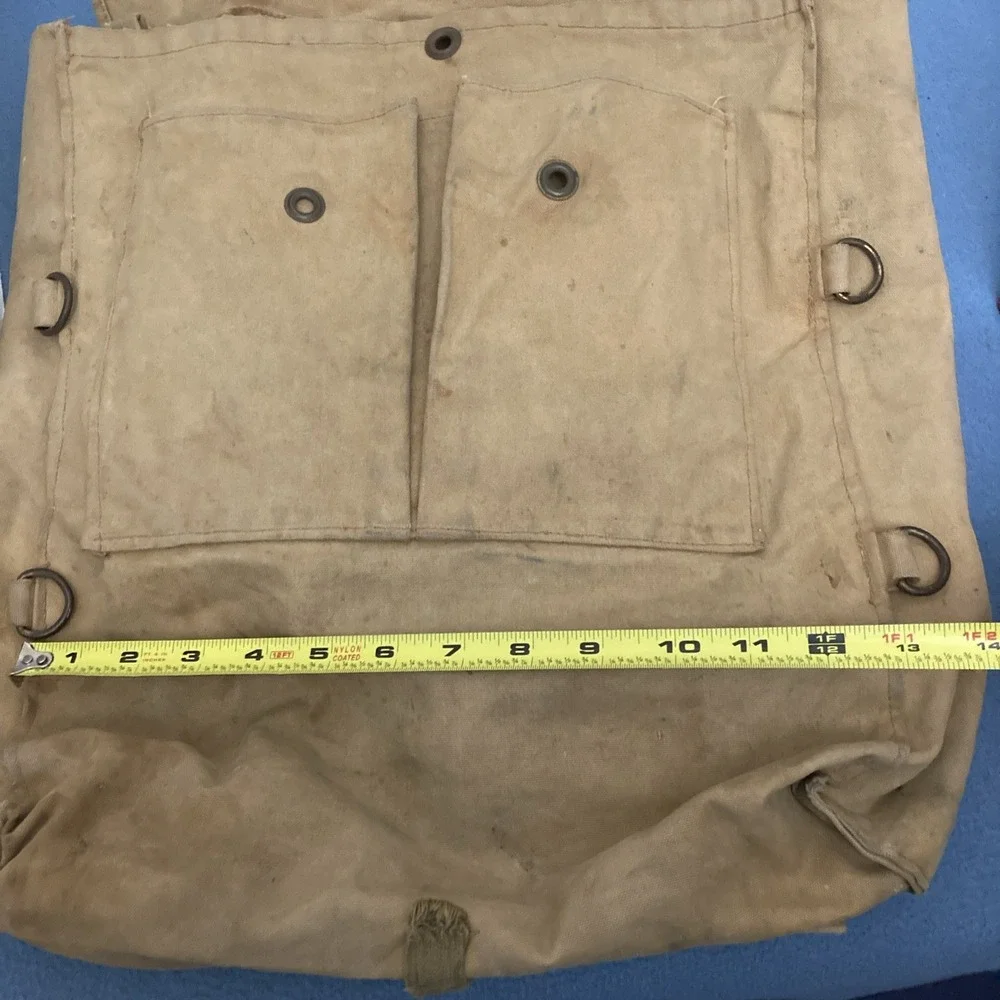 VTG Boy Scouts Khaki Canvas 1950/60's Era Distressed Backpack/Haversack